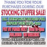 STOCKING STUFFER PAY